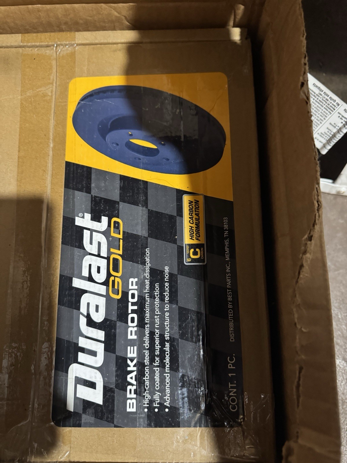 Duralast GOLD brake Rotor (NEW) SET OF 2 with Pads