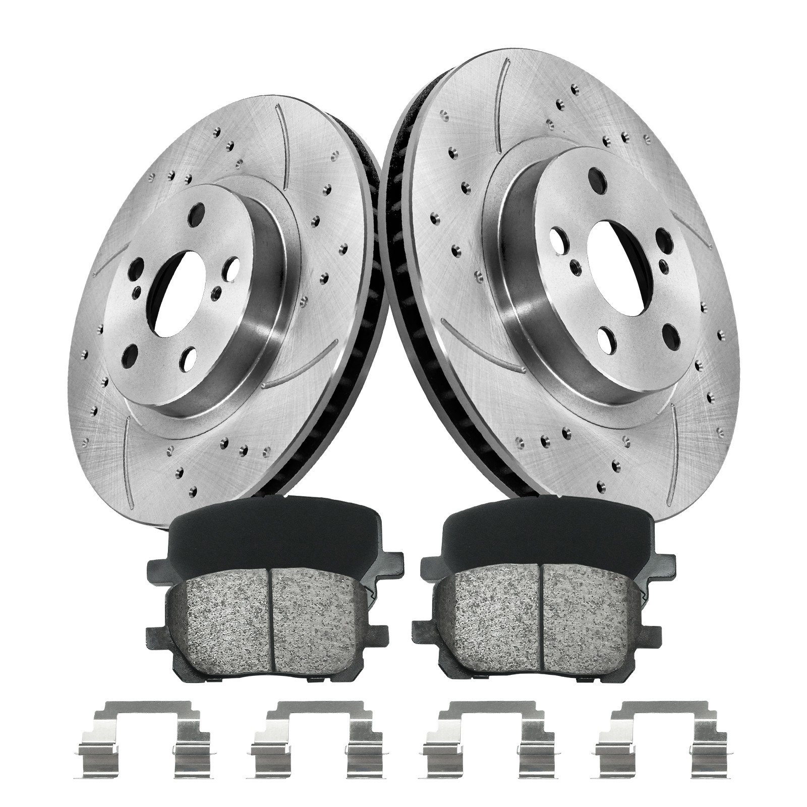 10.8in Front Brake Rotors Pads for 2003-2008 Toyota Corolla Matrix Pontiac Vibe