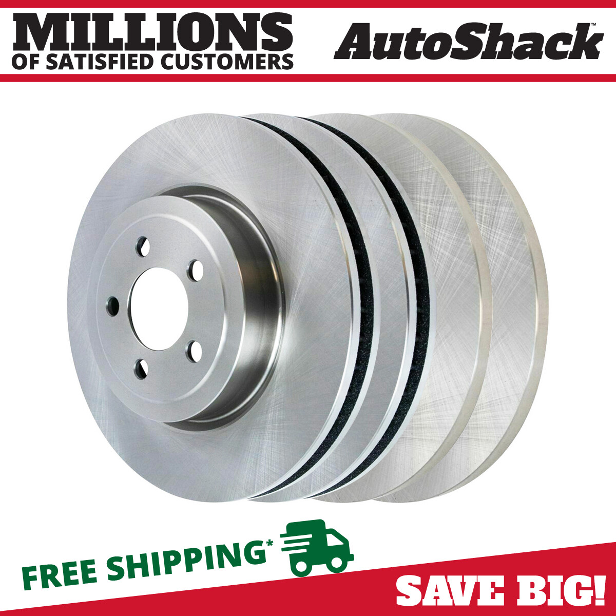 Front & Rear Brake Rotors Set of 4 for Dodge Charger Challenger Chrysler 300 V6