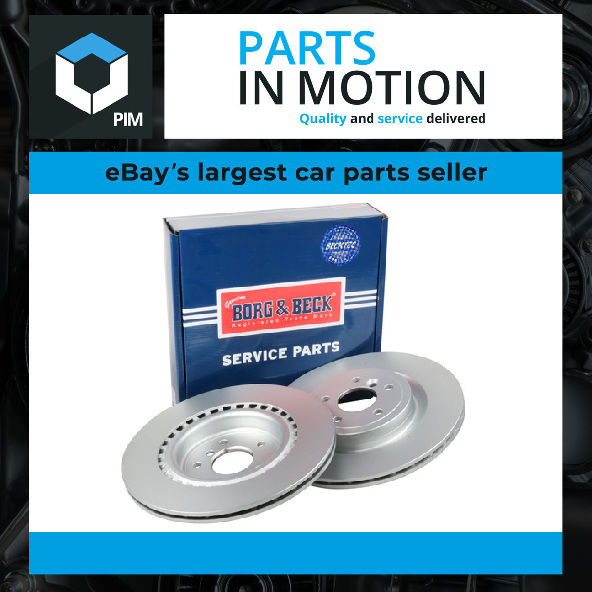 2x Brake Discs Pair Vented fits JAGUAR XF X260 2.0D Rear 2015 on 325mm Set B&B