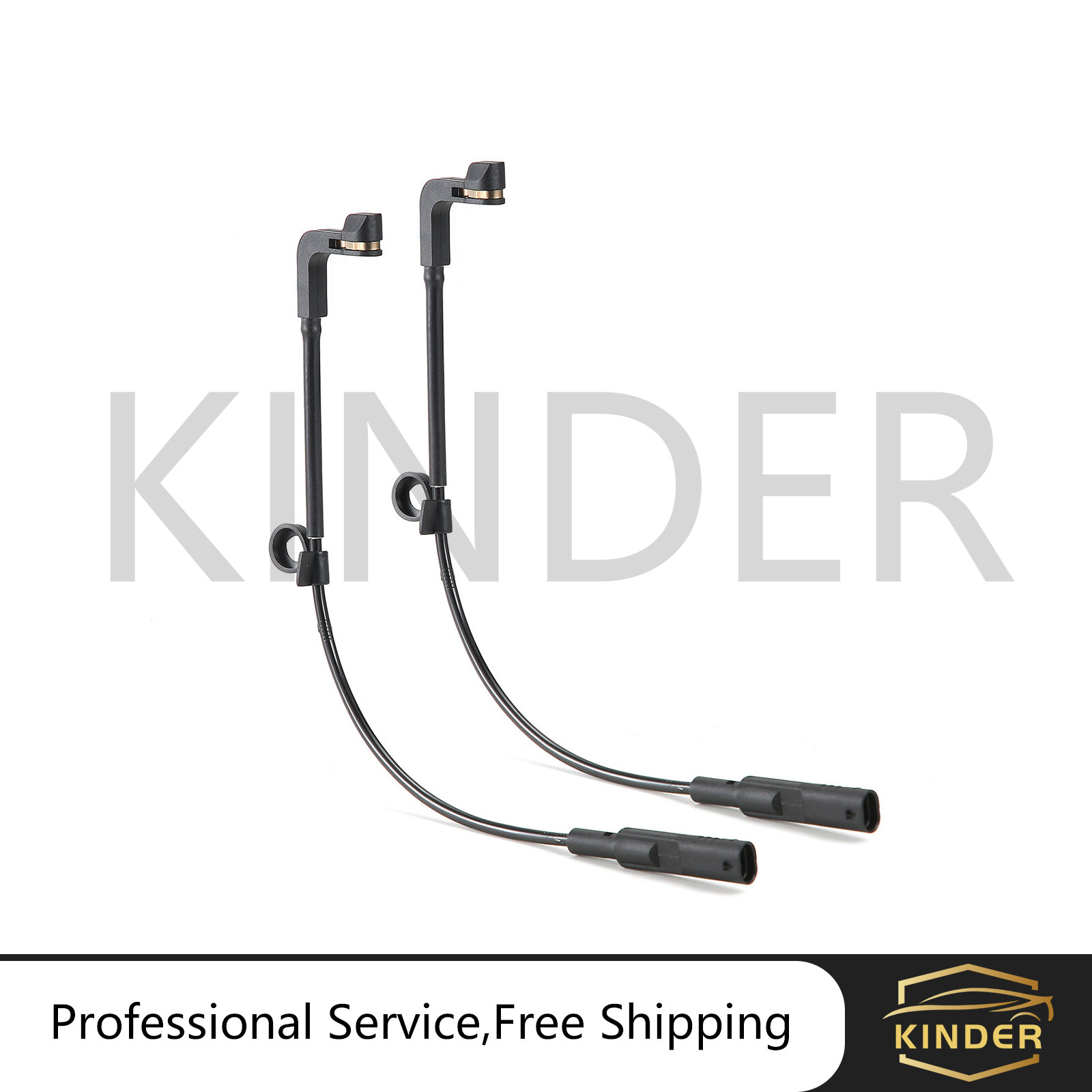 2x Rear Brake Pad Wear Sensor For GMC Sierra 1500 2.7L/3.0L 2020-2023 84688287