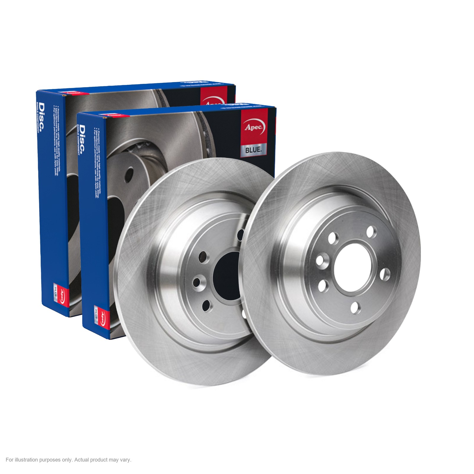 2x APEC Rear Brake Discs Fits FORD MONDEO IV Turnier (BA7 118kW/160HP/1596cc