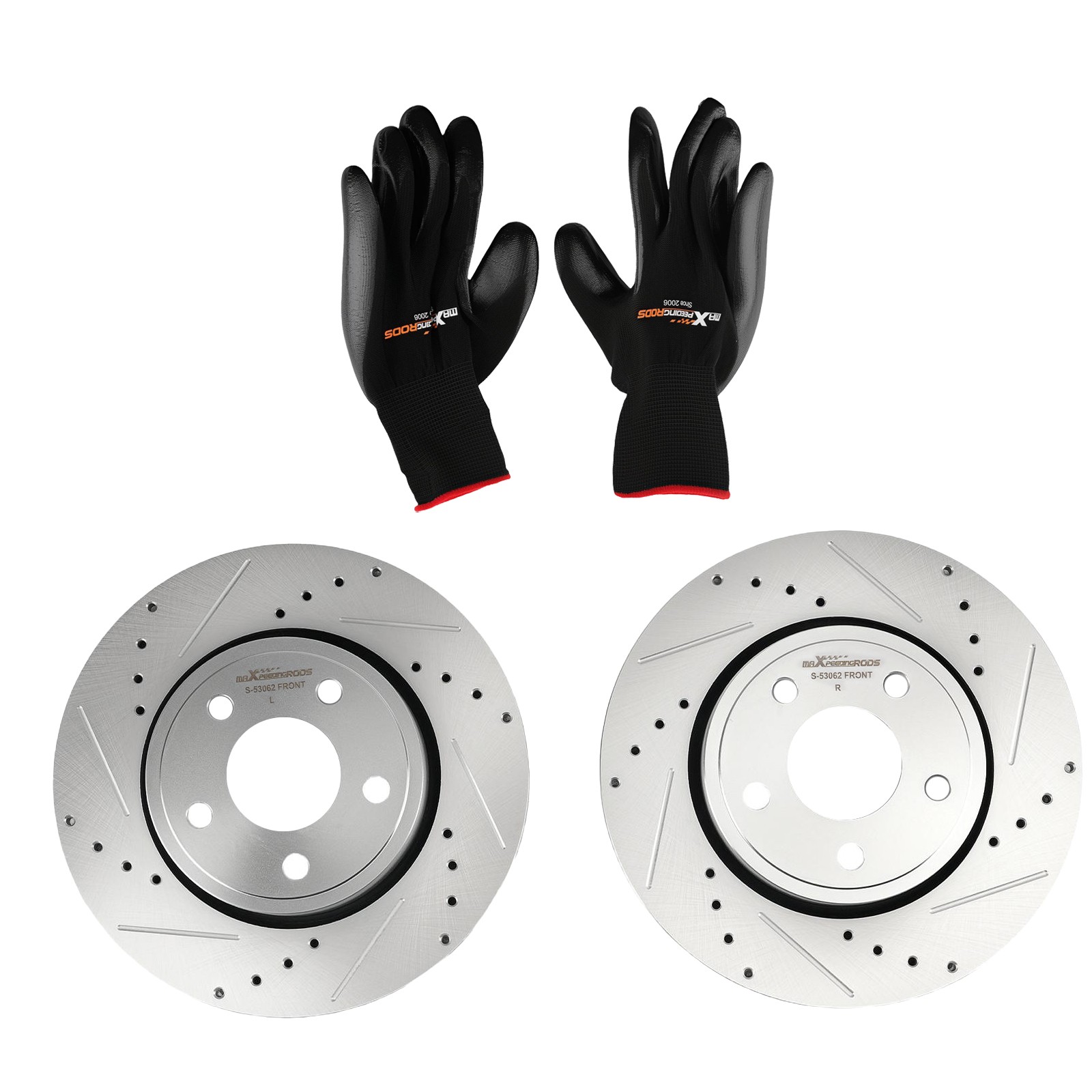 13″ Front Drilled Brake Rotors Set for Jeep Grand Cherokee 2011-2018 S-53062
