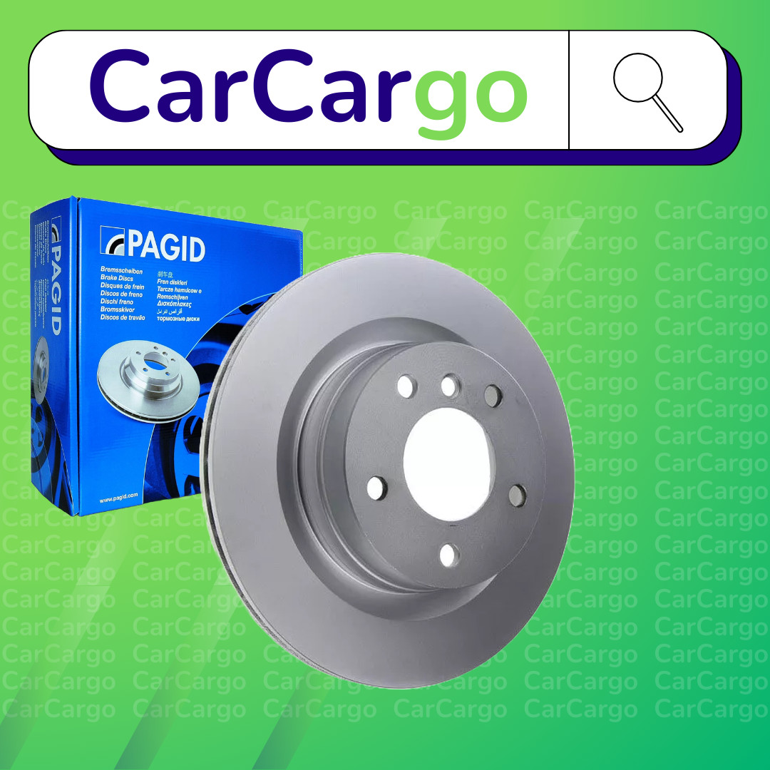 Pagid Vented Rear Brake Discs Pair For BMW 3 Series 318d 2005-2012 300 mm