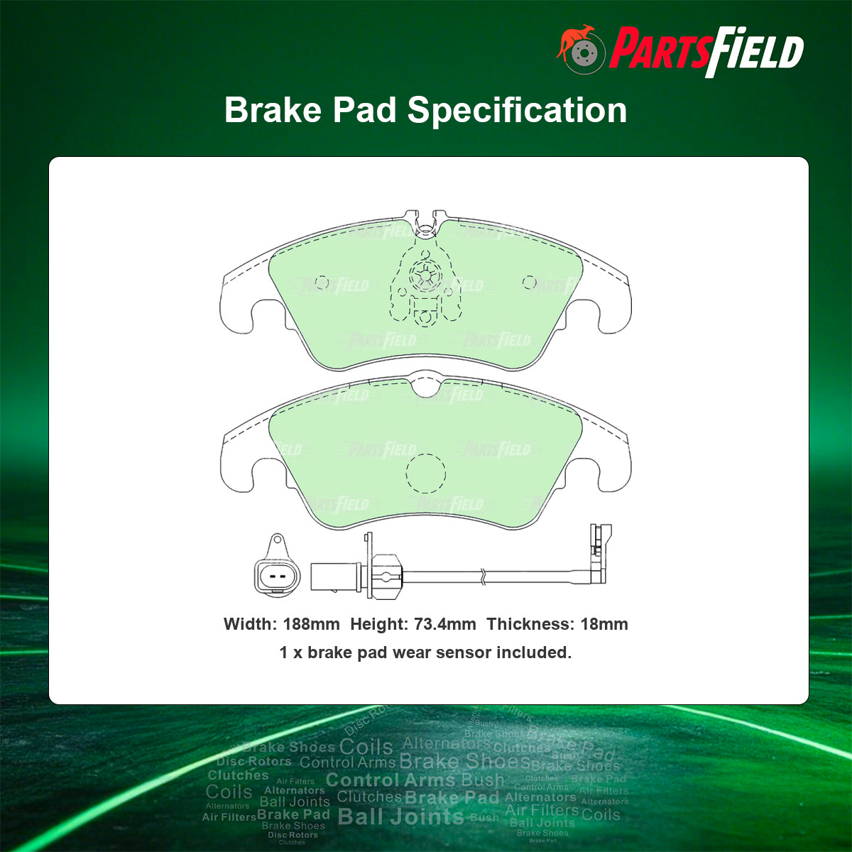 Full Set Brembo UV Coated Disc Rotors+KDH Brake Pads for Audi A4 8W2 B9 15-21