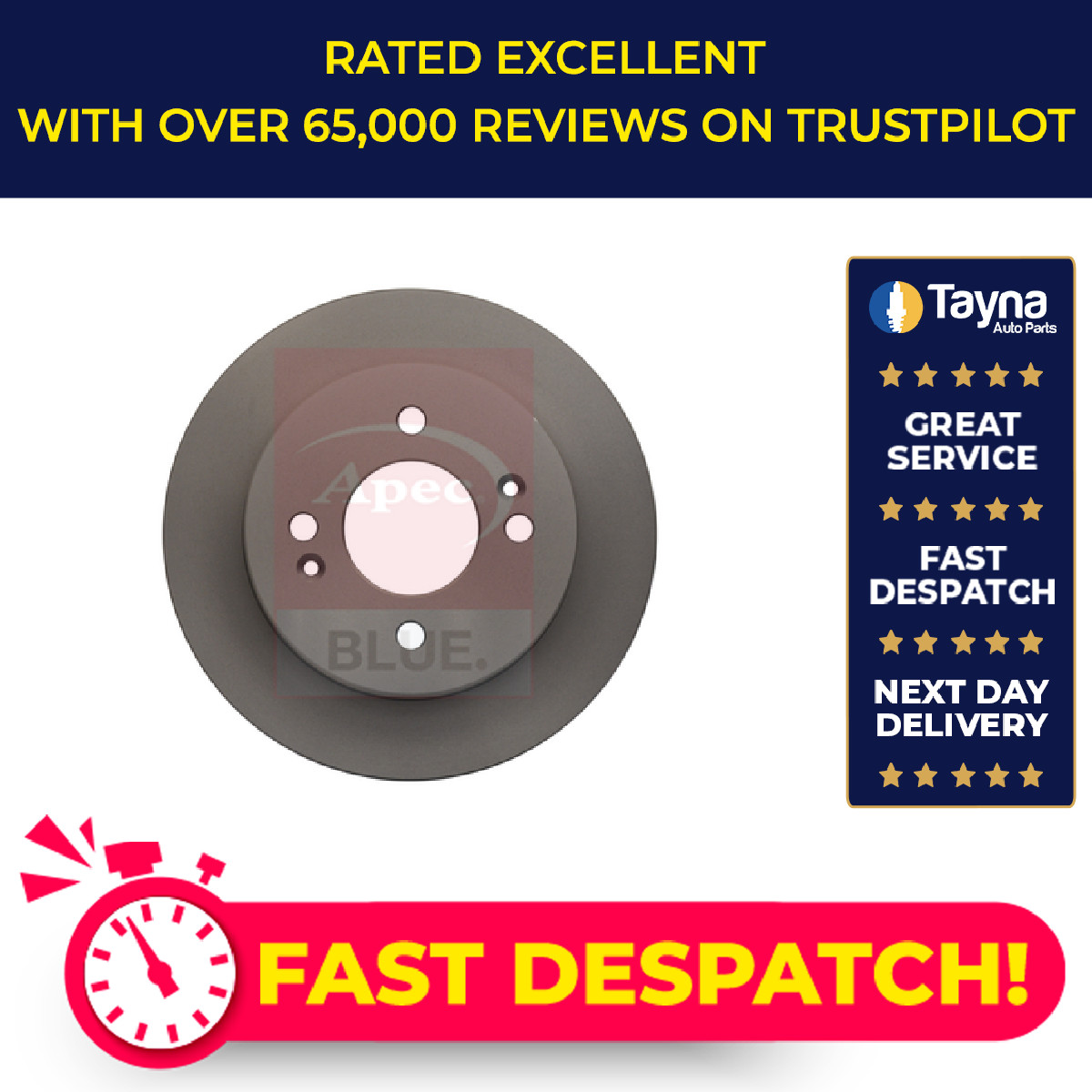 2x Brake Discs Pair Solid fits KIA PICANTO SA 1.1 Rear 04 to 11 With ABS G4HG