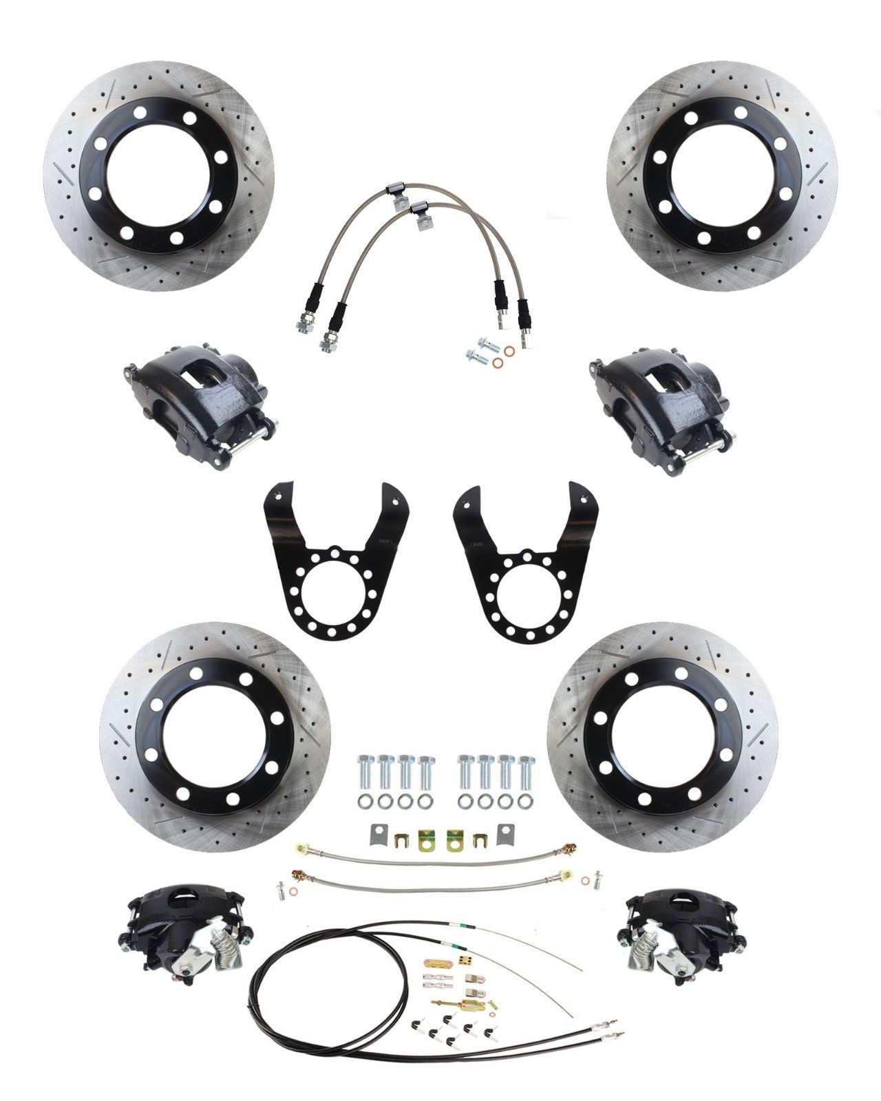 Front Disc Brake Replacement & 14 Bolt Rear Disc Brake Conversion, 1971-87 K20