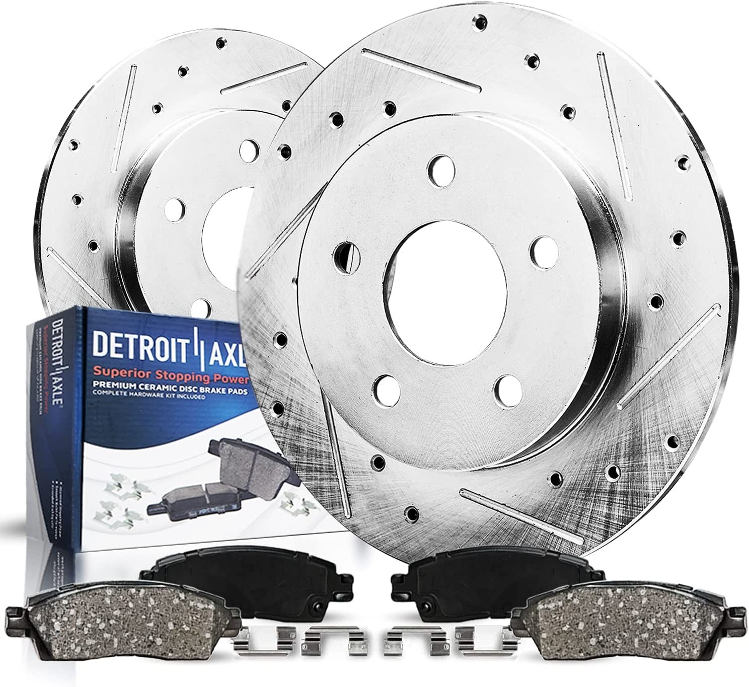 5-Lug Rear Brake Pads Rotors for 2011-2020 Dodge Durango