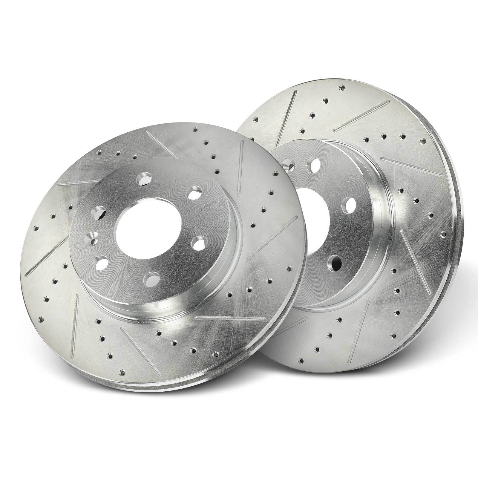 2x Front Side Drilled Brake Rotors for Chevrolet Colorado GMC Canyon 2015-2020