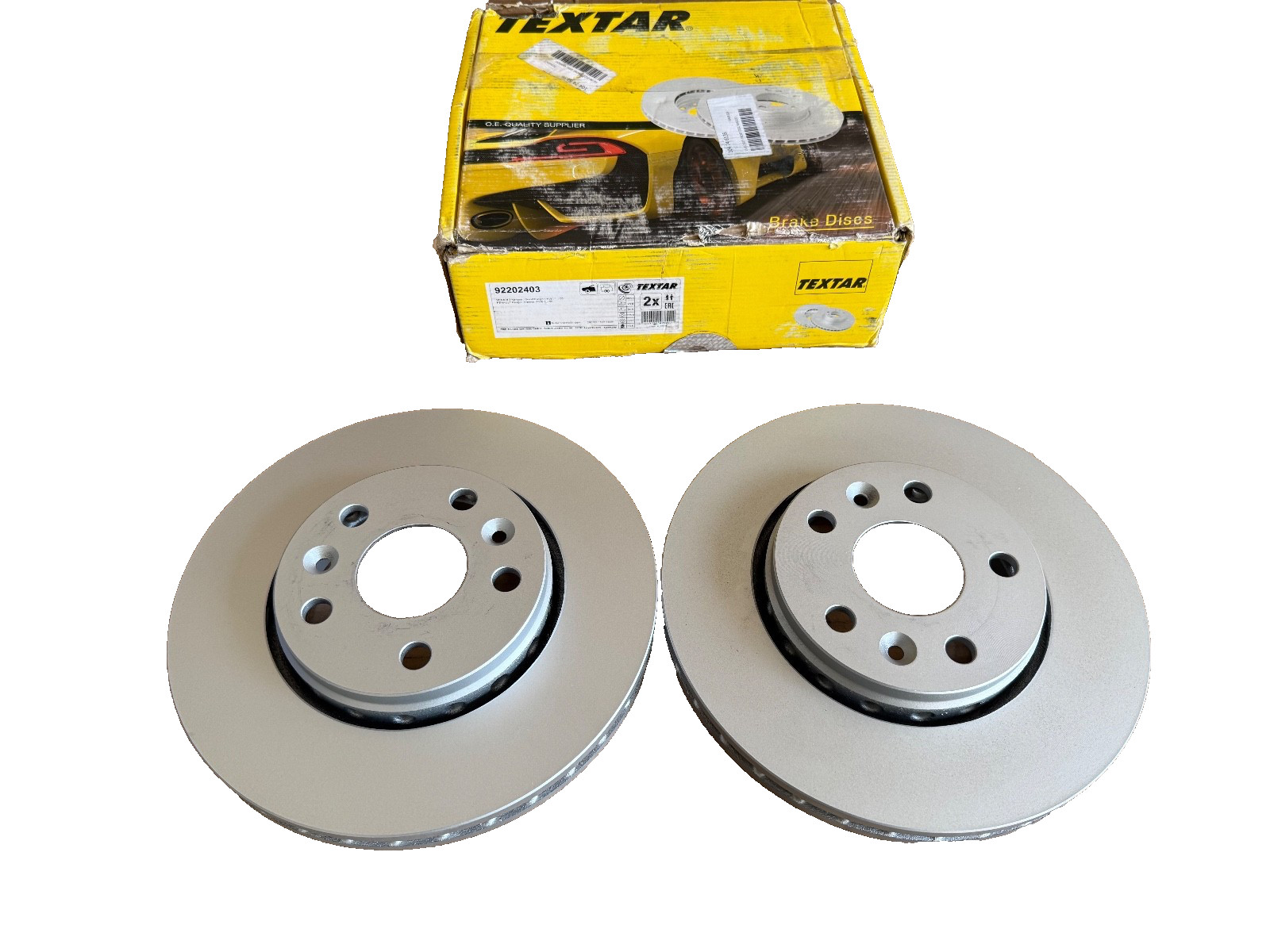 Front Brake Discs Mercedes Citan Renault Kangoo Nissan 280mm Pair Textar