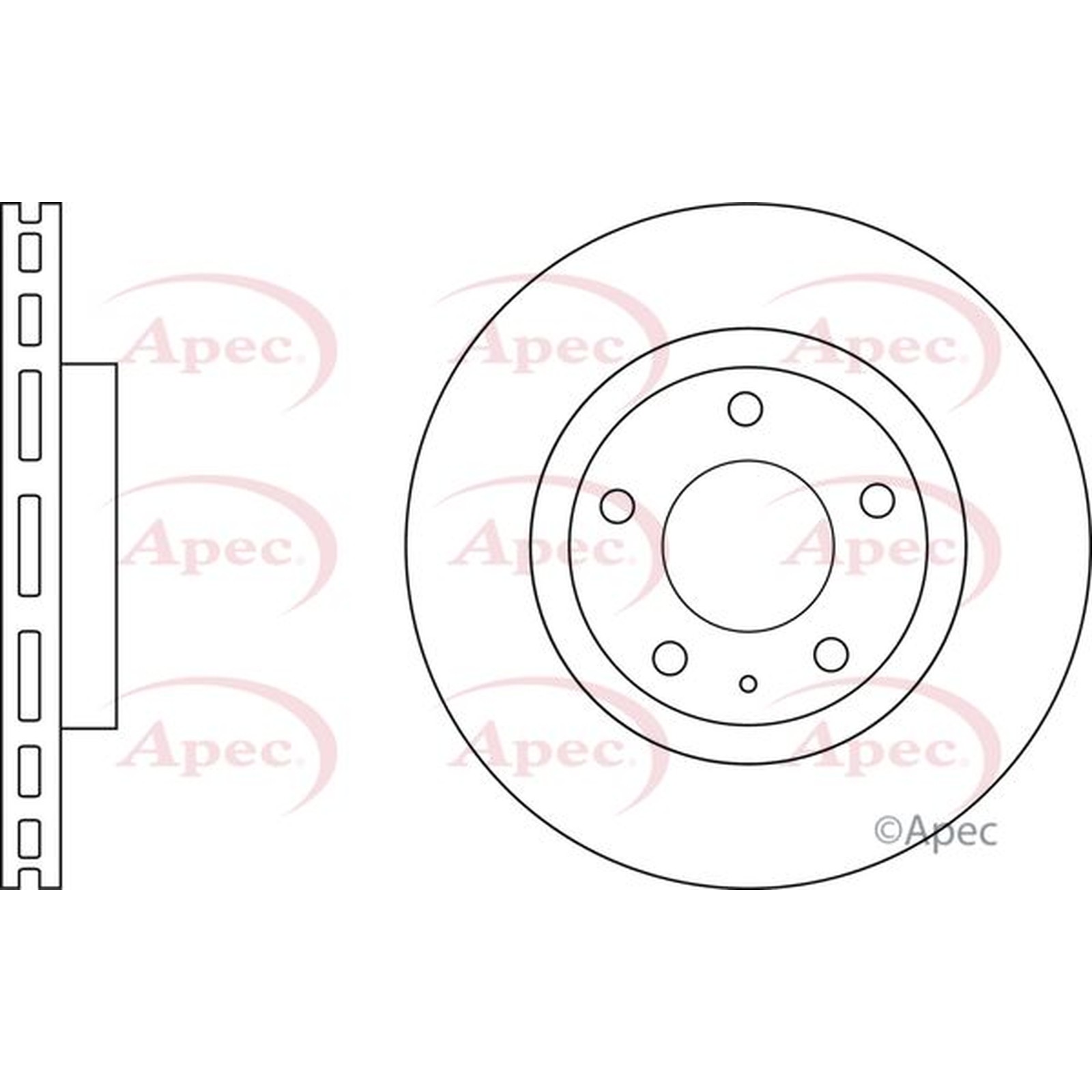 Apec Front Brake Disc (DSK3079) – OE High Quality Precision Engineered Part