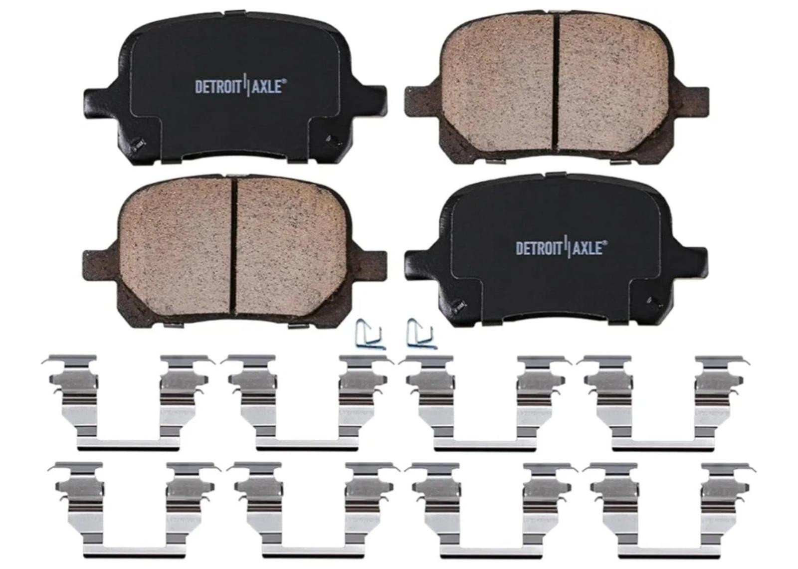 Detroit Axle Front Brake Kit Rotors & Ceramic Pads