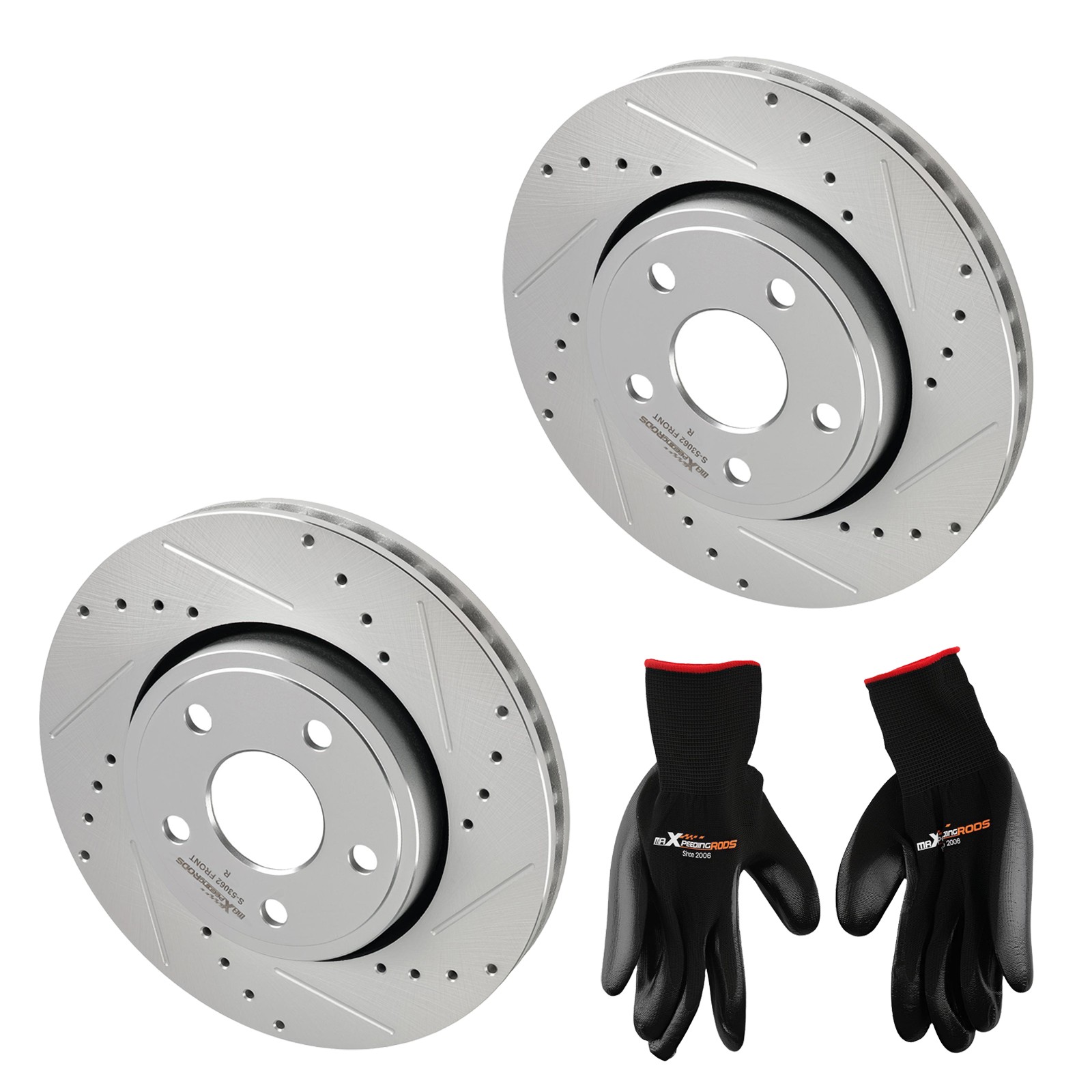 Front Drilled Brake Rotors Kit for Dodge Durango 2011-2020 S-53062 53062