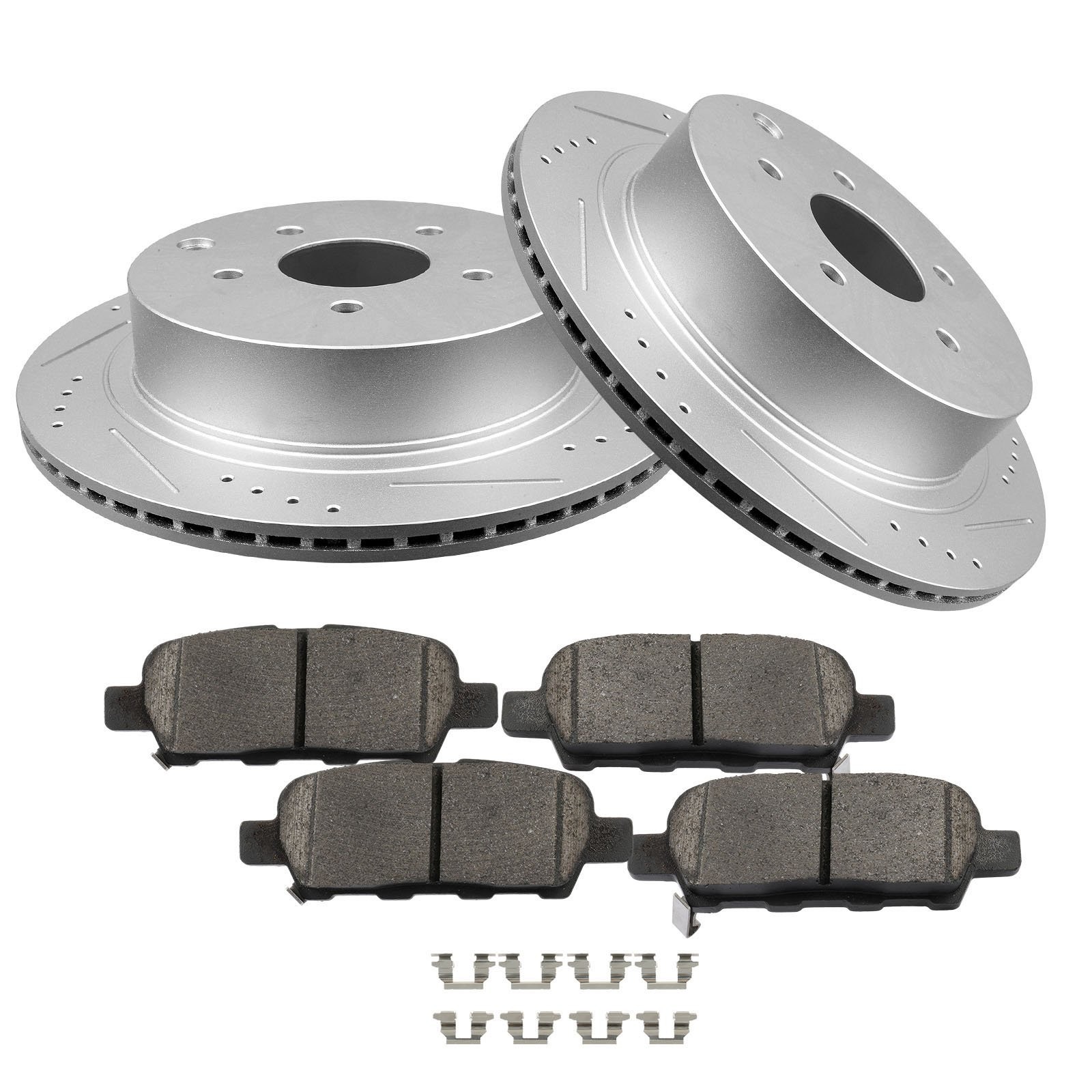 Rear Brake Rotors And Pads For Nissan Murano Pathfinder Quest INFINITI FX35