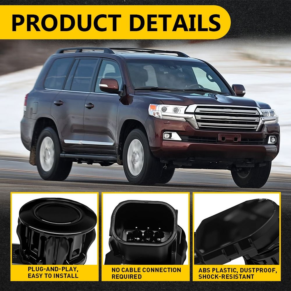 4-40PCS Front Rear Reverse Parking Sensor 6Pin Fit 2016-2018 Toyota Land Cruiser