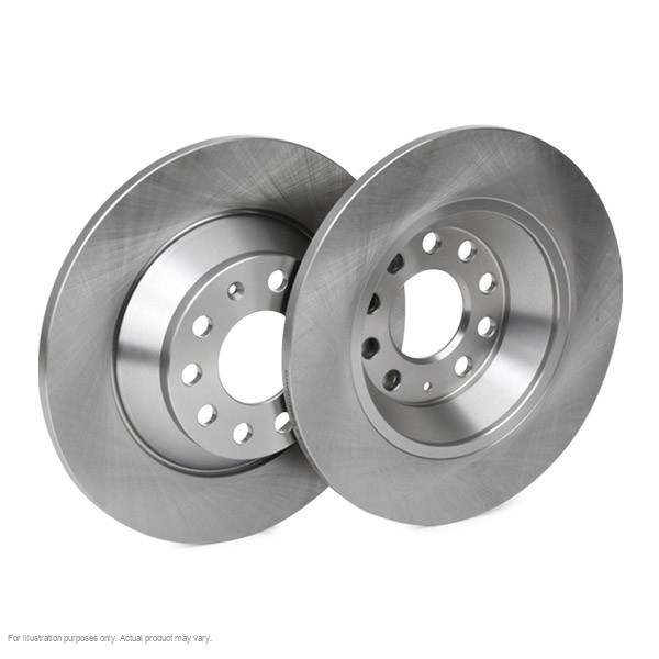 2X APEC Rear Brake Discs for AUDI A6 C6 2004-11 302mm Solid DSK2290