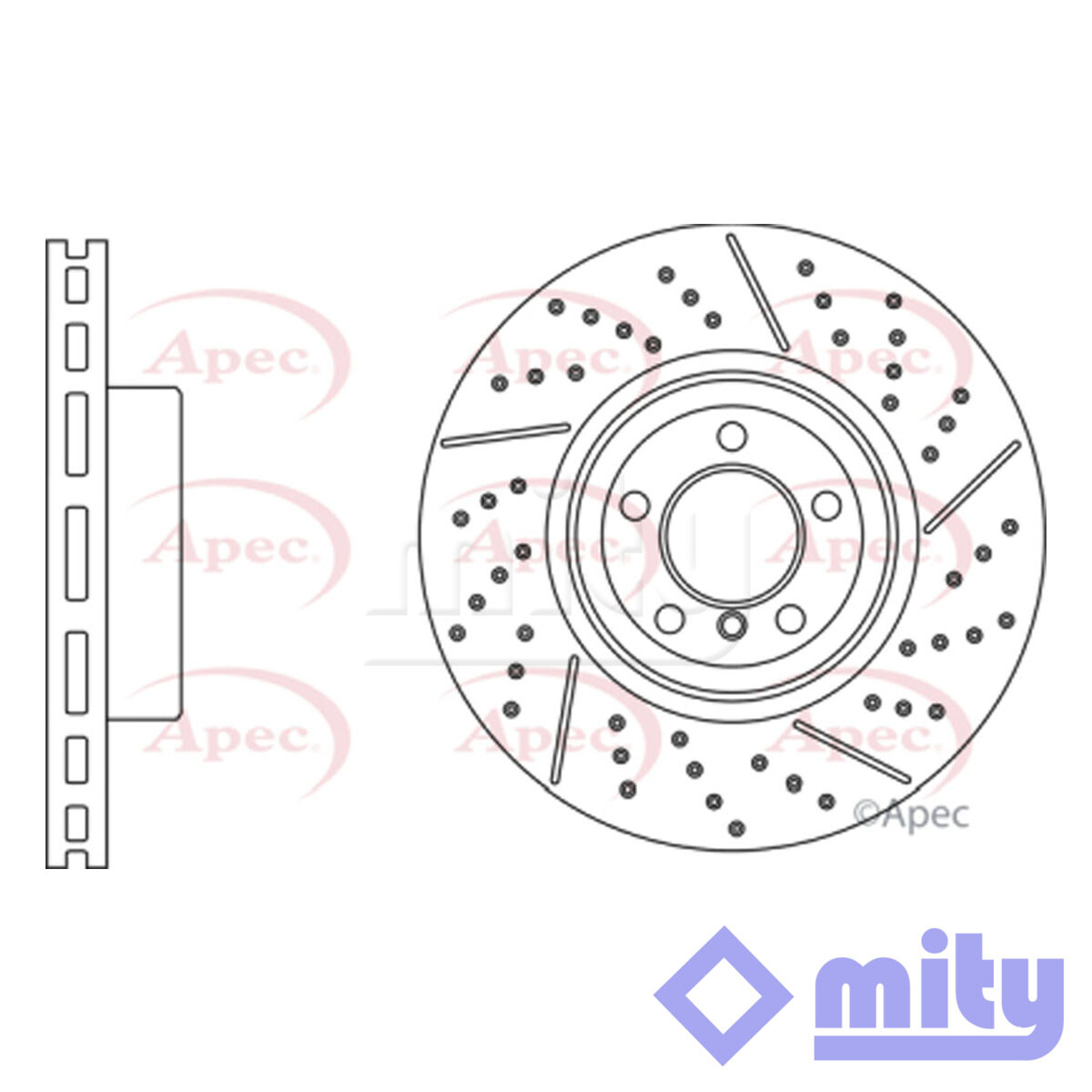 Fits BMW 3 Series 4 2.0 D 2.8 3.0 Brake Disc Front Mity #1 34106797603