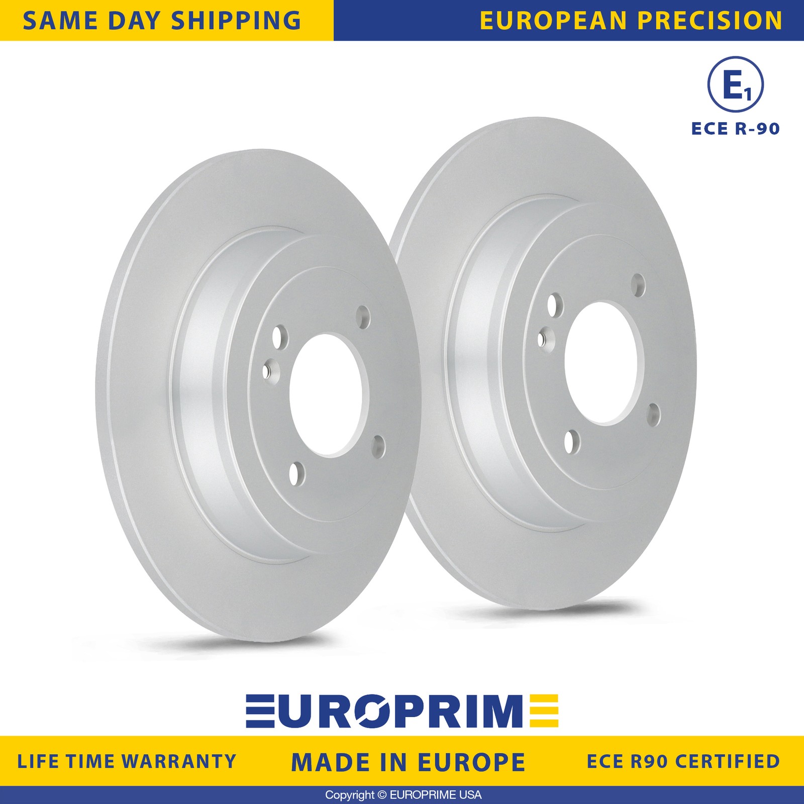 10.31 inch Rear Brake Rotors Set for 2013-2014 Attitude 2012-2022 Accent Kia Rio