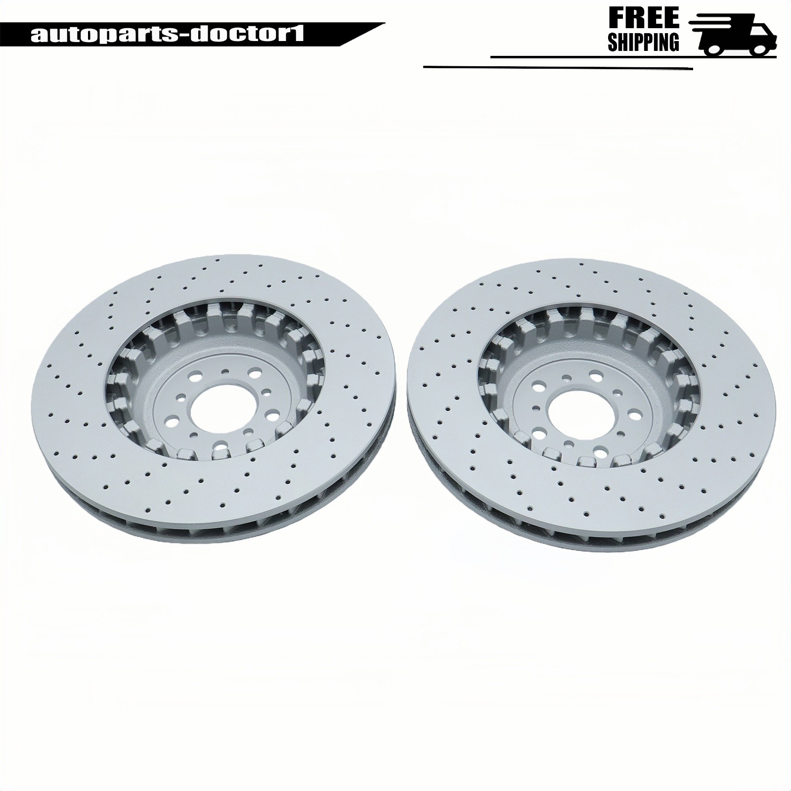 NEW Front & Rear Vented & Drilled Disc Brake Rotors For BMW F06 F10 F12 M5 M6 US