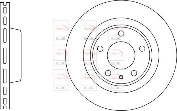Brake Discs Pair Front FOR AUDI A4 333bhp 8K 3.0 08->15 Petrol Blue