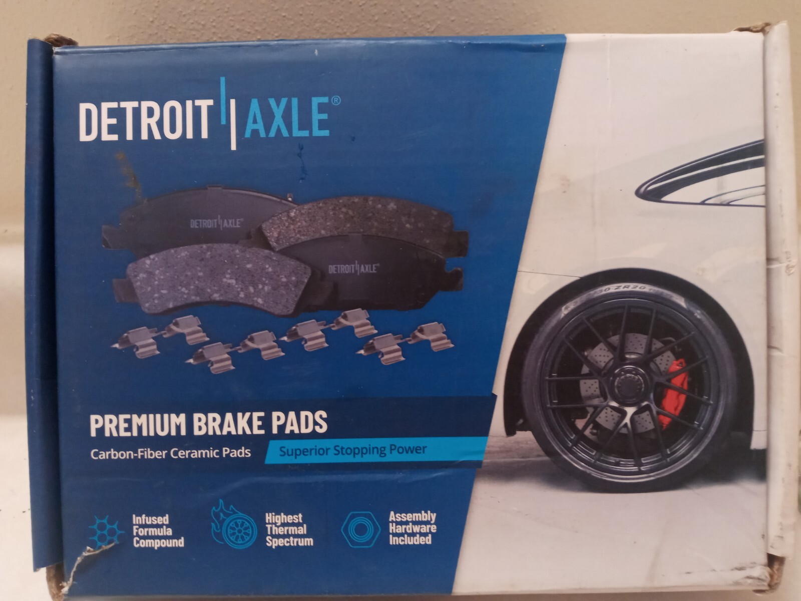 Altima G35 2003-2010 Front Brake Pads Set (4) Detroit Axle Ceramic P-815A NIB