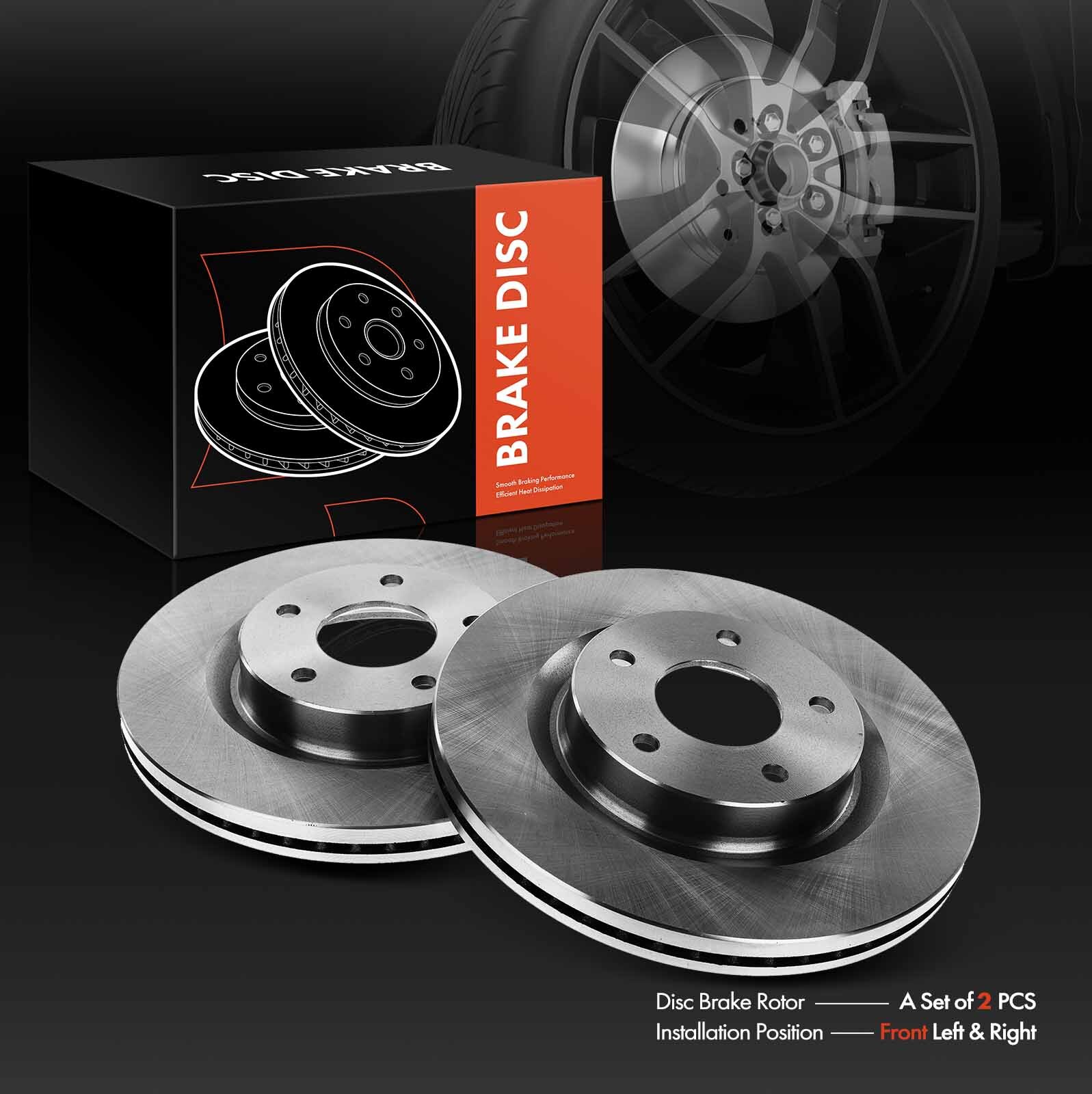 2pcs 295.8mm Front Disc Brake Rotors for Nissan Altima 2007 2008 2009 2010-2023