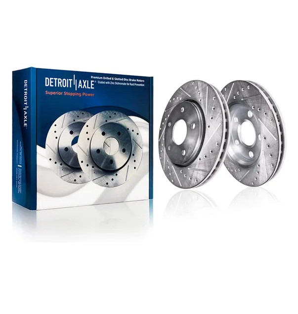 13.78 inch Front Drilled & Slotted Rotors for Dodge Durango Jeep Grand Cherokee