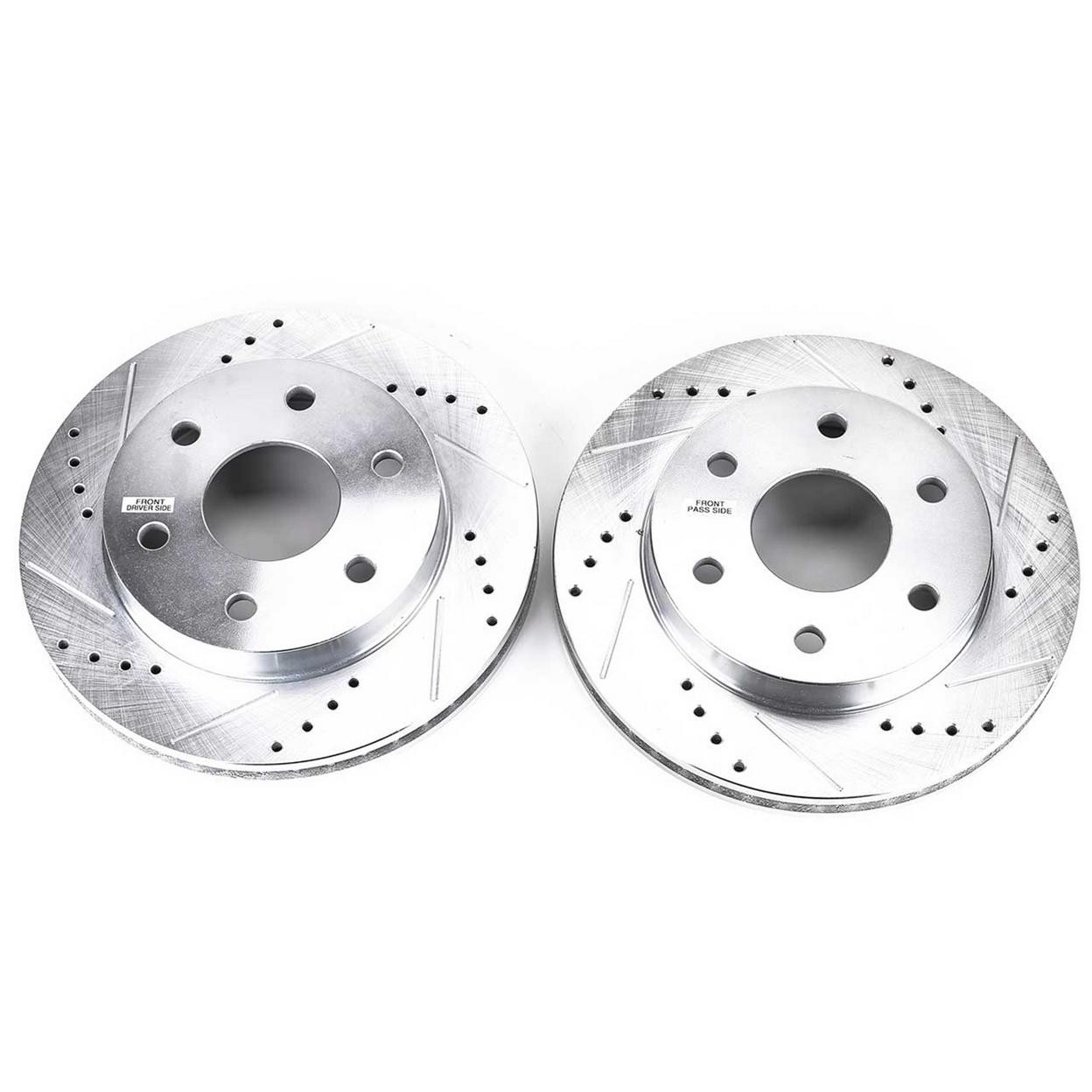 PowerStop Disc Brake Rotor Set – Fits Cadillac Escalade 2002-2006, Cadillac Esca