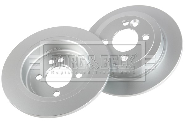 2x Brake Discs Pair Solid Rear 259mm BBD4627 Borg & Beck Set 34115030212 Quality