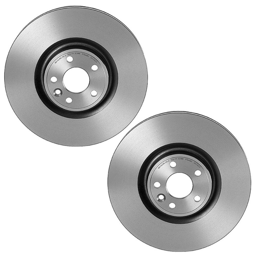 Brembo Pair Set of 2 Front PVT 349mm Brake Disc Rotors For Jaguar Land Rover