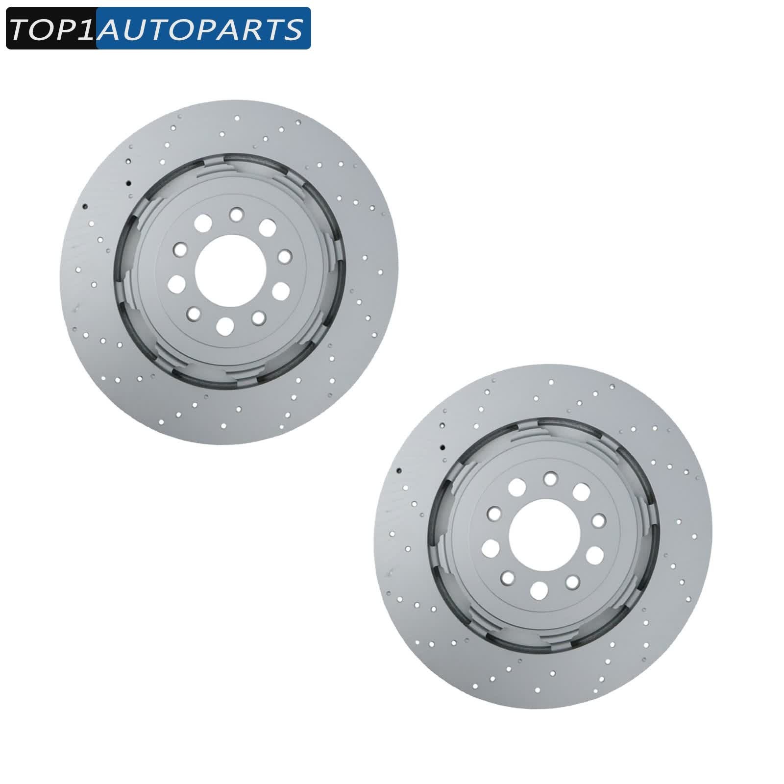 2x Rear Brake Rotors For Alfa Romeo 2017-2024 Giulia 2018-2024 Stelvio V6 2.9L