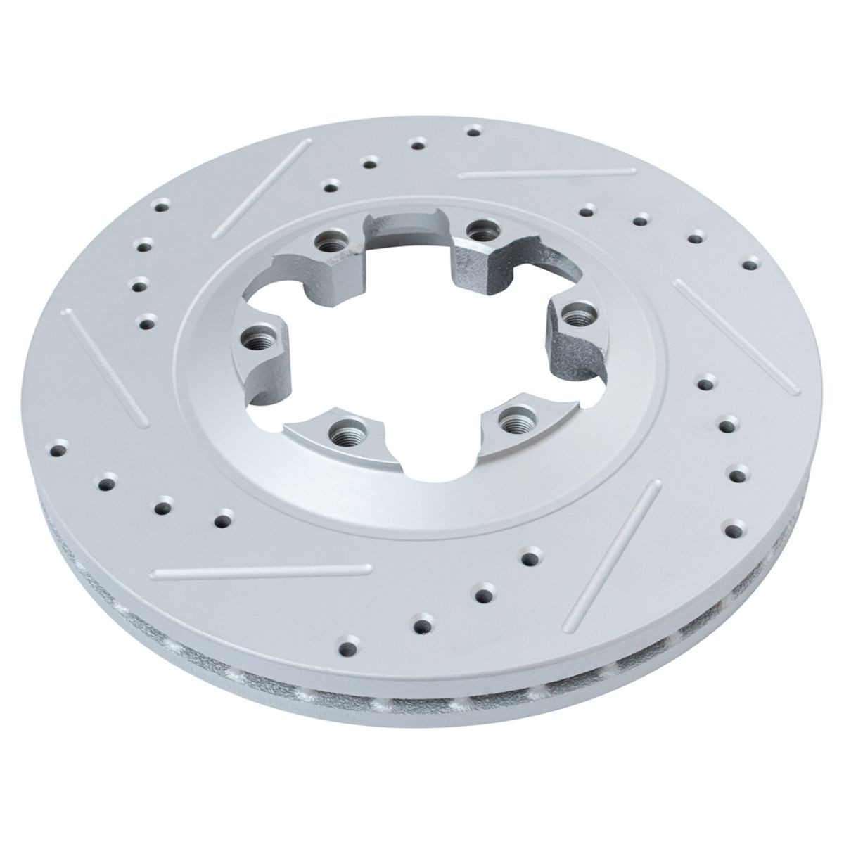 Performance Disc Brake Rotor Drilled & Slotted Front G-Coated Pair