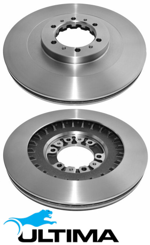 FRONT VENTED DISC BRAKE ROTOR SET FOR MITSUBISHI PAJERO NL 6G74 3.5L V6 OD 314MM