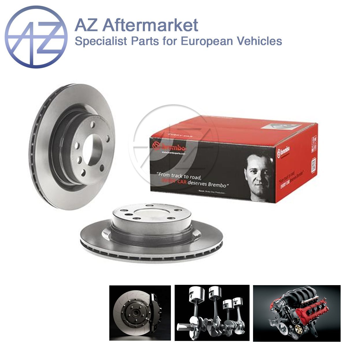 Fits BMW 3 Series 2 1 4 AZ Rear Brake Discs 34216792227