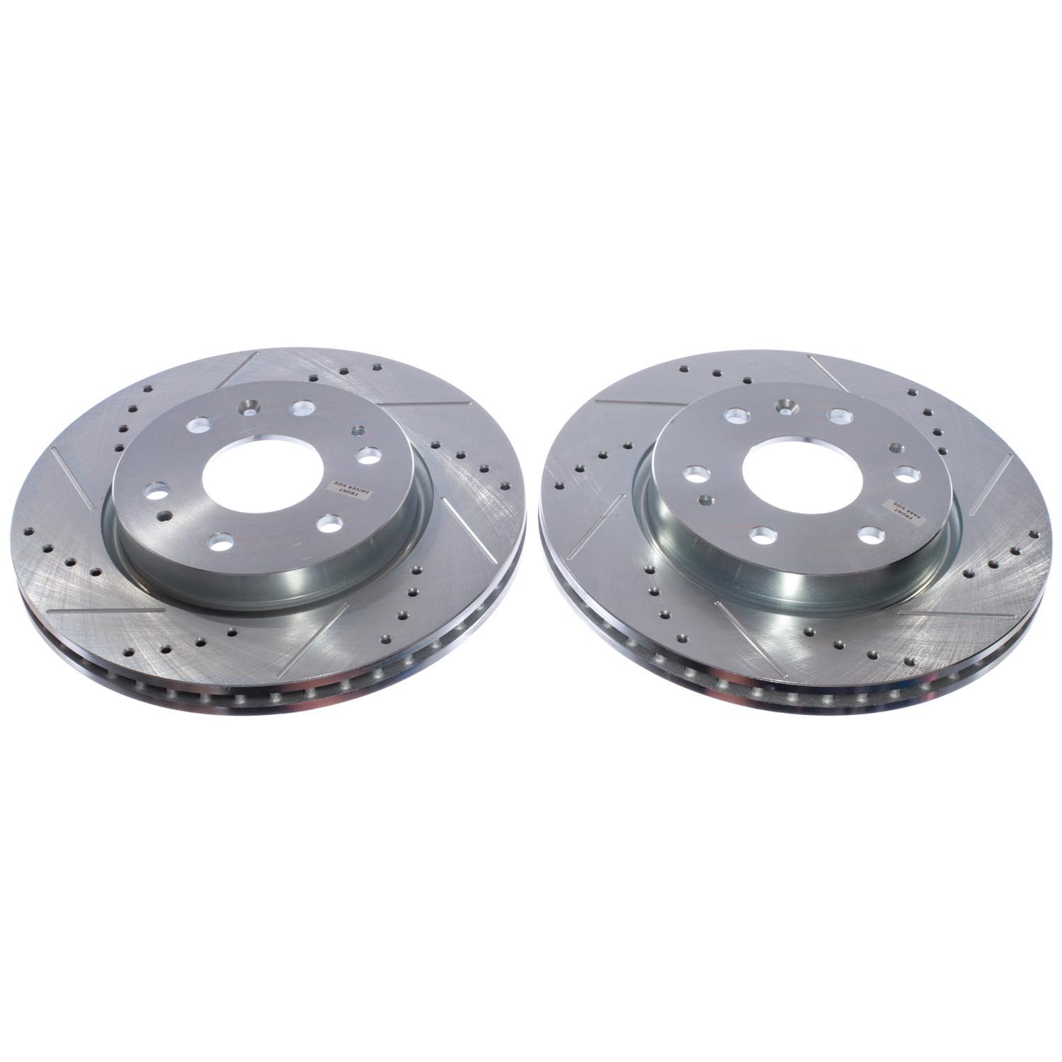 PowerStop Evolution Drilled Slotted Rotors Pair Front For Chevrolet Colorado