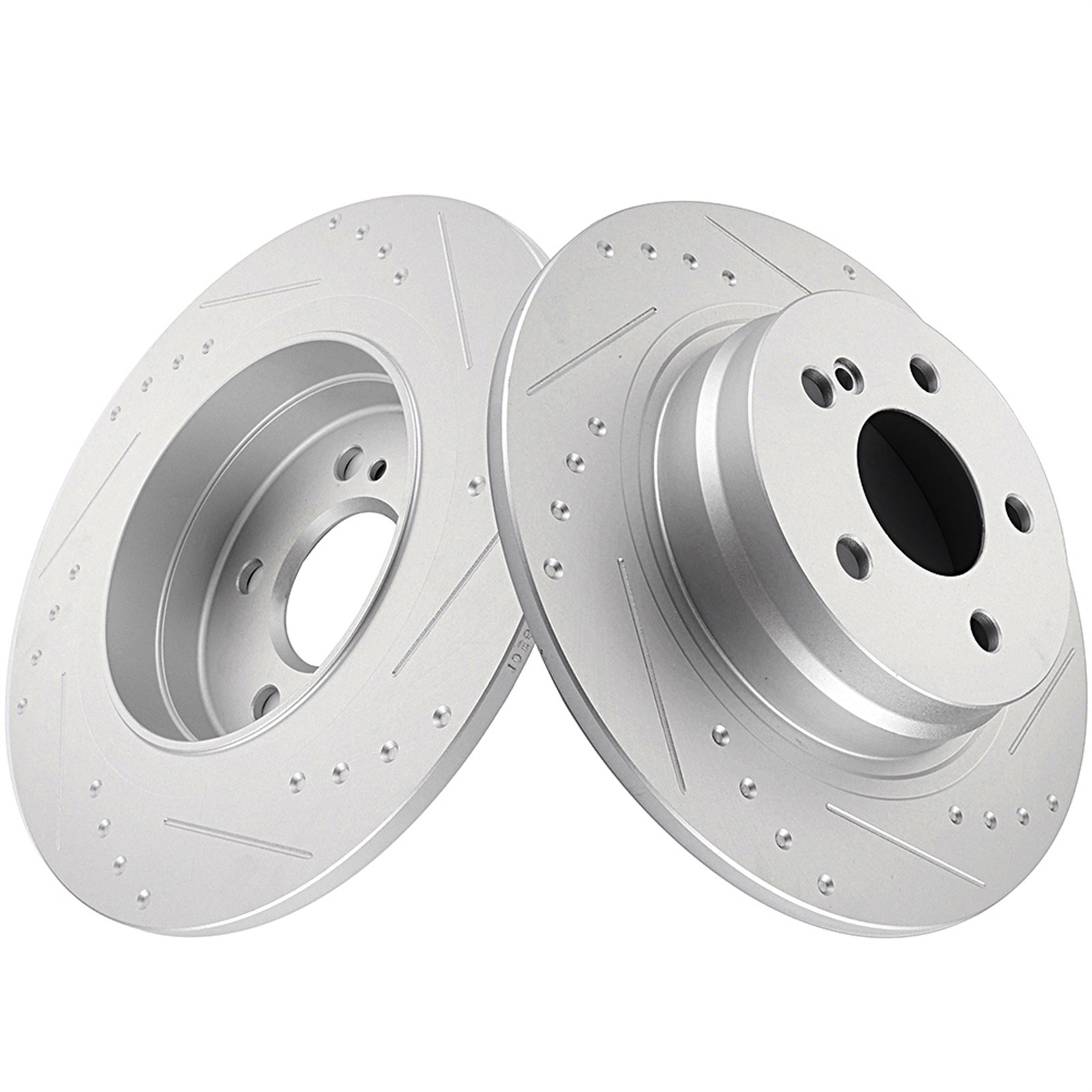 2pcs Rear Left & Right Discs Brake Rotors Set For Mercedes-Benz C250 2012-2015