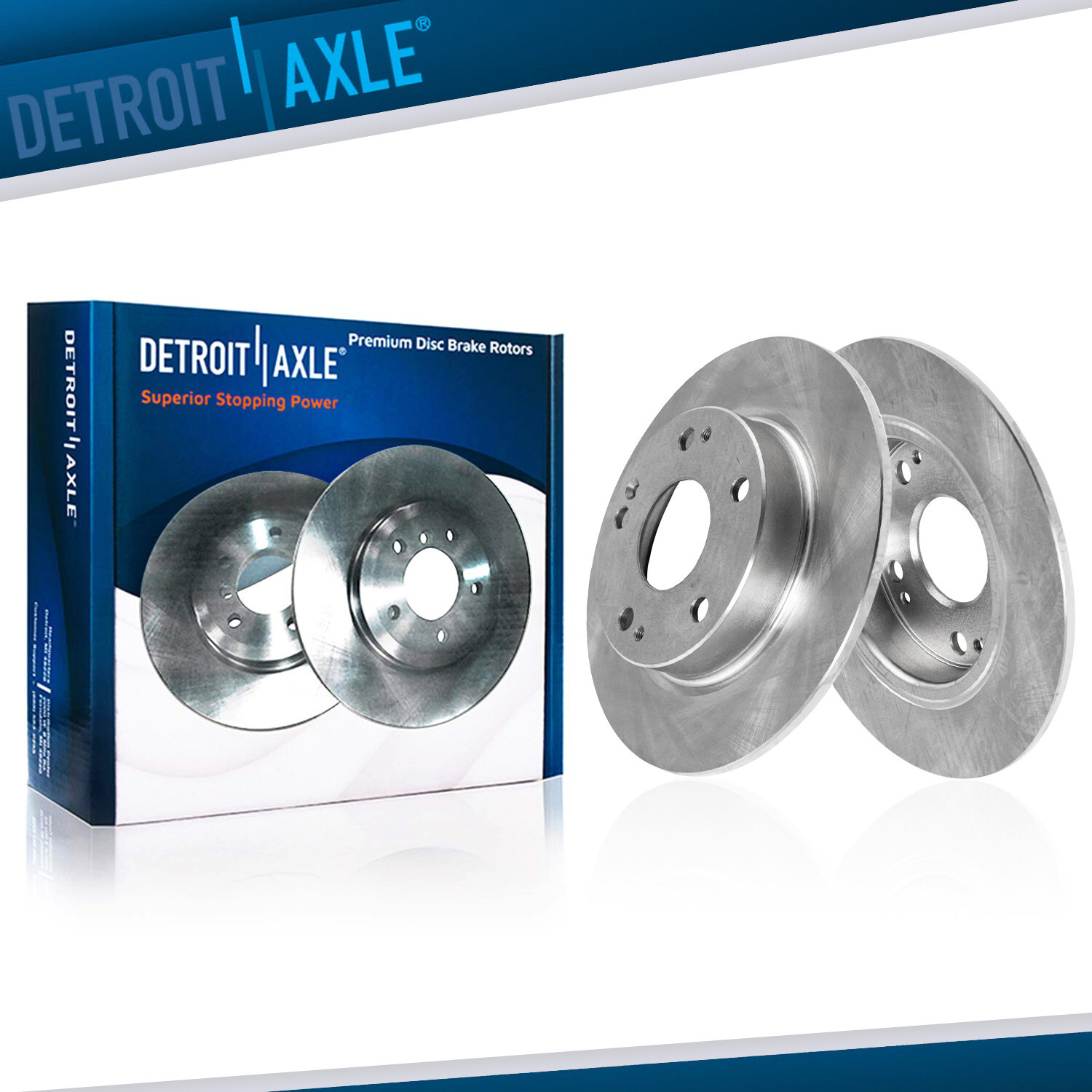 12.99 inch (330mm) Pair Rear Disc Brake Rotors Set for 2021 2022 2023 Acura TLX
