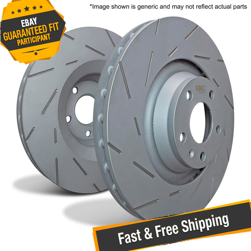 EBC USR BlackDash Series Sport Slotted 1-Piece Brake Rotors for 00-07 Ford Focus