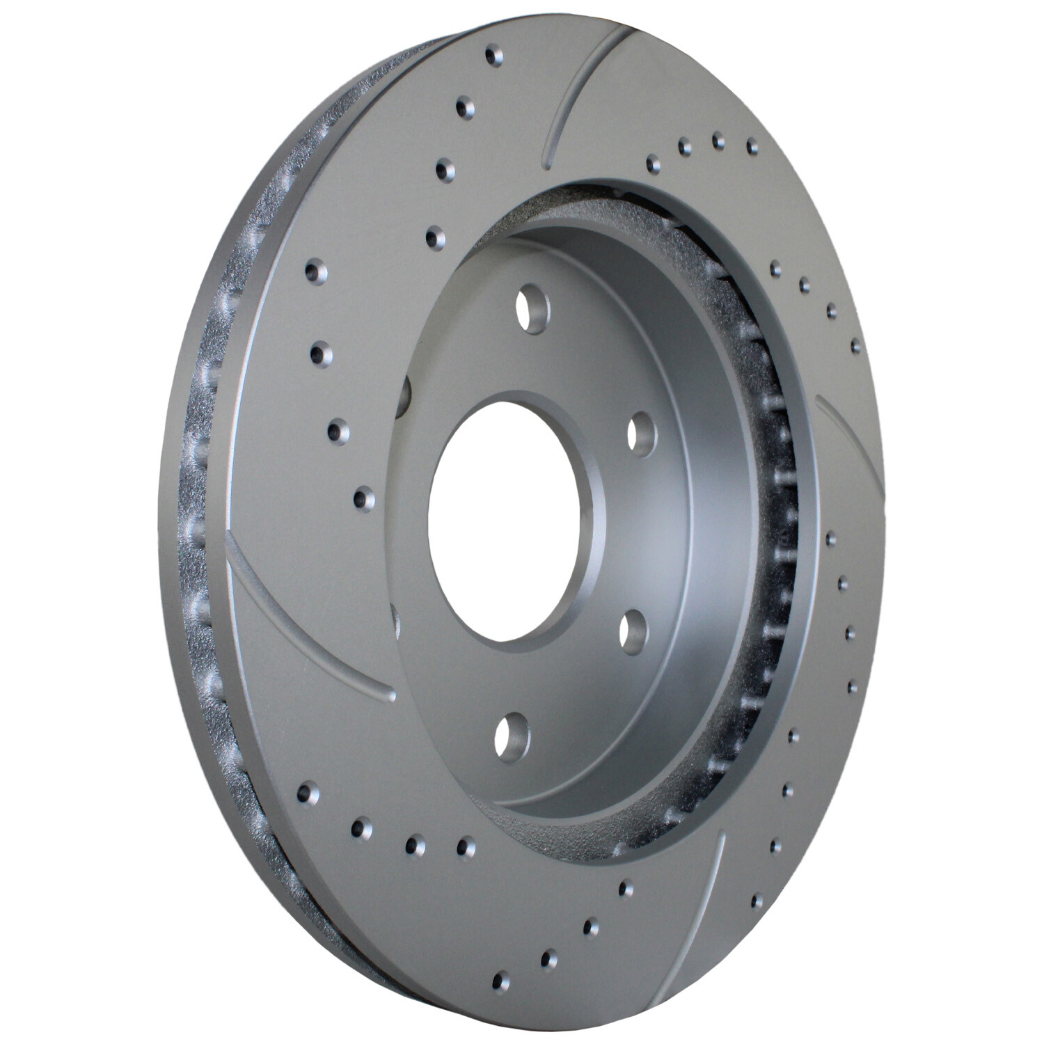 Bison Performance Pair 2 Front Drilled 305mm Brake Rotors for Cadillac Chevy GMC