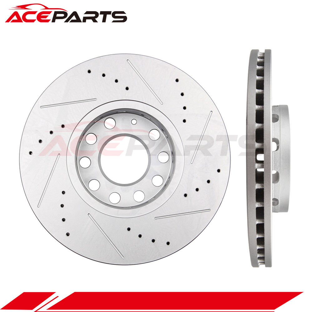 FRONT BRAKE ROTORS FOR AUDI 100 QUATTRO AUDI A4 QUATTRO VOLKSWAGEN PASSAT DRILL