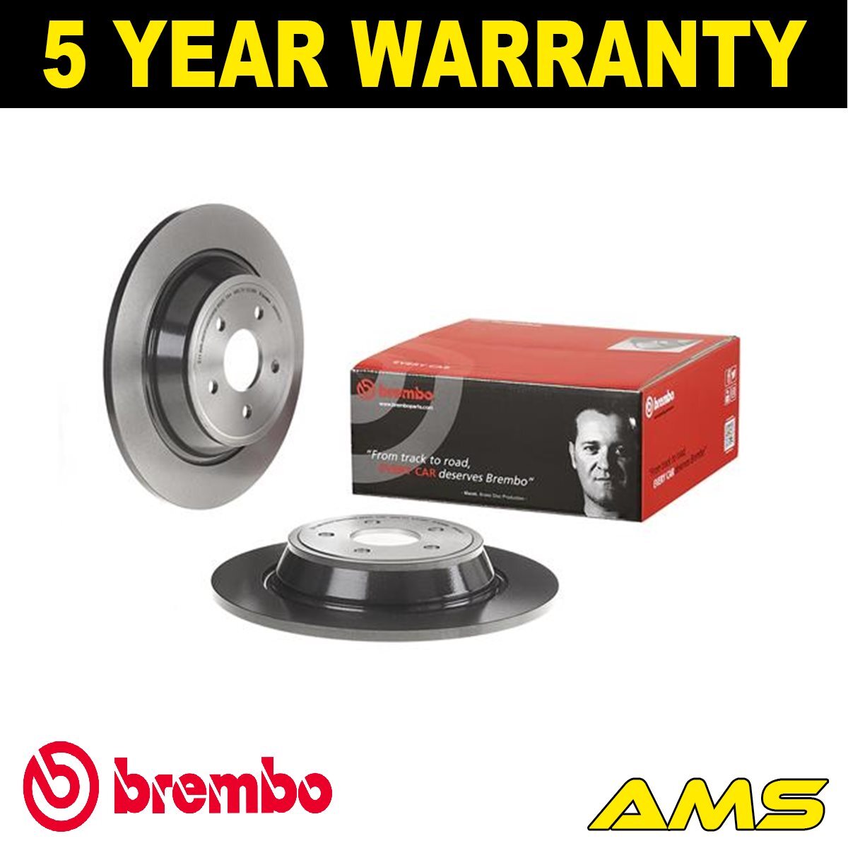 Fits Ford Kuga 2012-2019 Mondeo 2014- + Other Models Brake Discs Rear Brembo