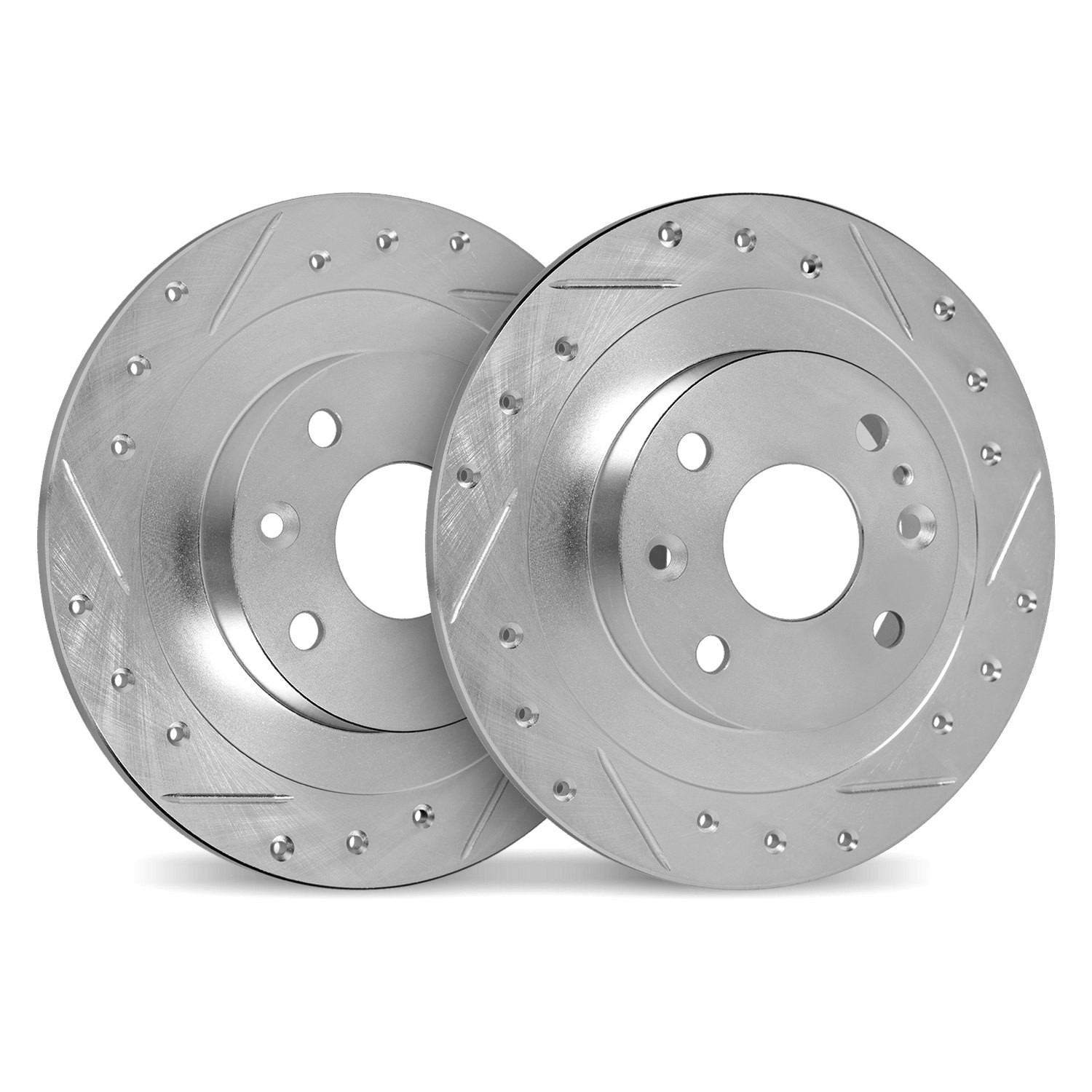 For Renault Clio 02-10 DFC Premium Drilled & Slotted Rear Brake Rotor Set
