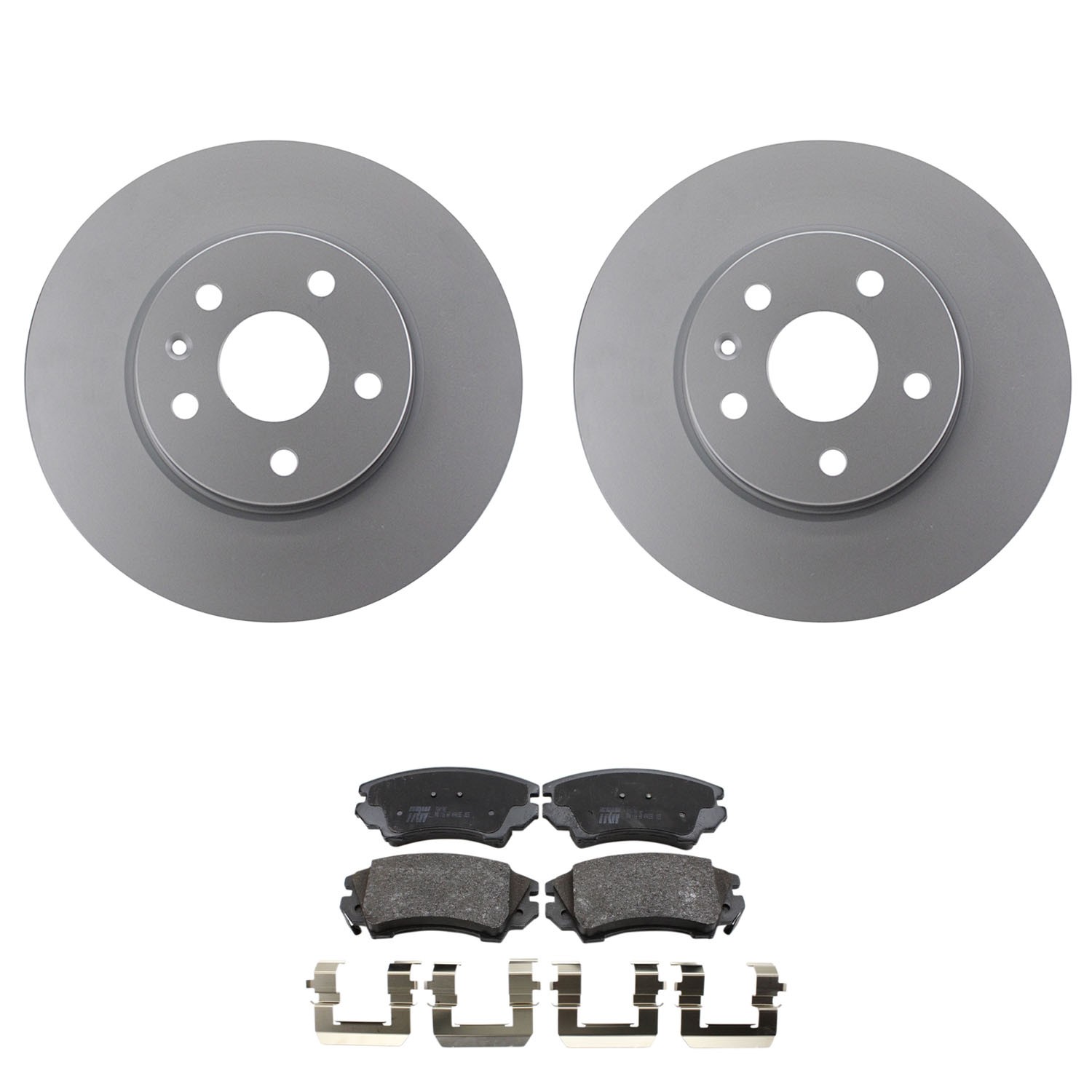 Bosch QuietCast Front Rotors & TRW Pro Organic Brake Pad Kit For LaCrosse Regal
