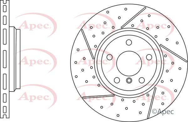 Brake Discs Pair Rear FOR BMW E91 204bhp 3.0 325d 10->12 CHOICE1/2 Diesel Apec
