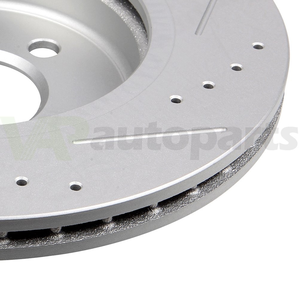 Front Brake Rotors Discs For Mini Cooper Drilled & Slotted 2002 2003 2004-2006