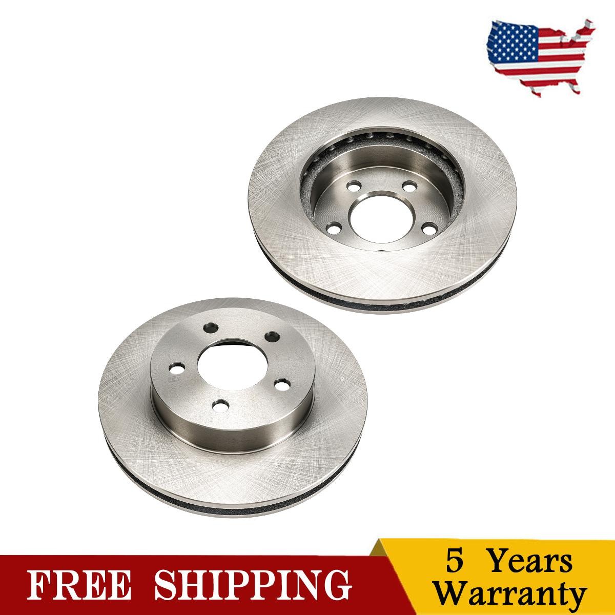 2x Front Vented Disc Brake Rotors ø288.1mm For 2002-2007 Jeep Liberty 780036