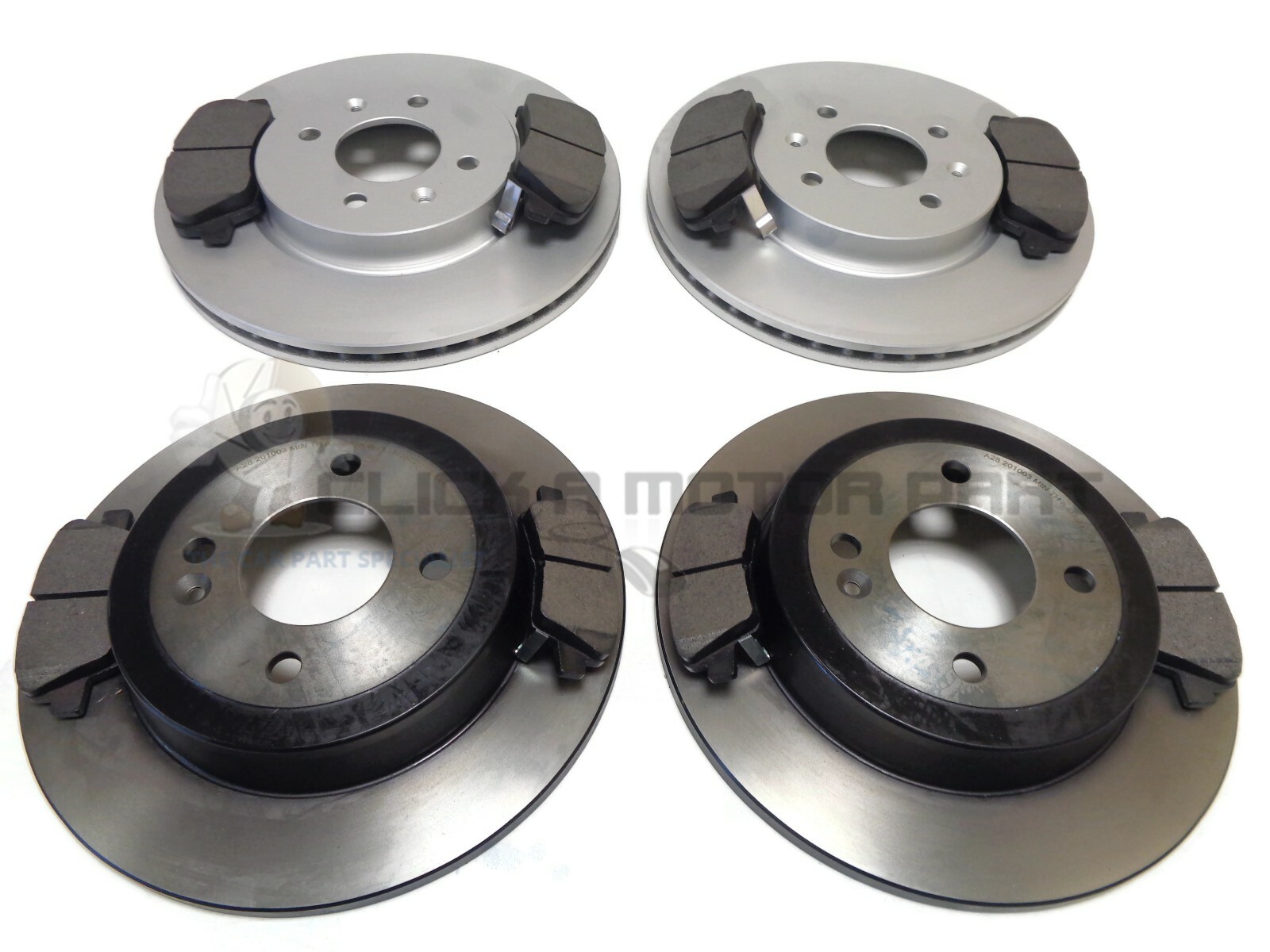Front And Rear Brake Discs And Pads For Kia Stonic 1.0 1.4 1.6 2017-2023