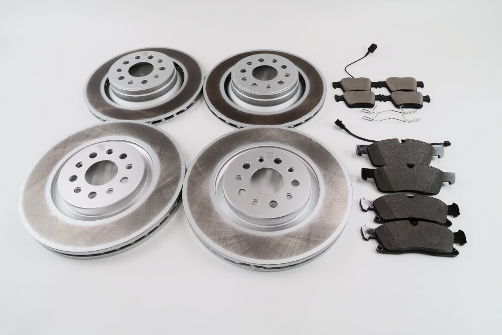 Maserati Levante front rear brake pads & rotors for cars with smooth rotors