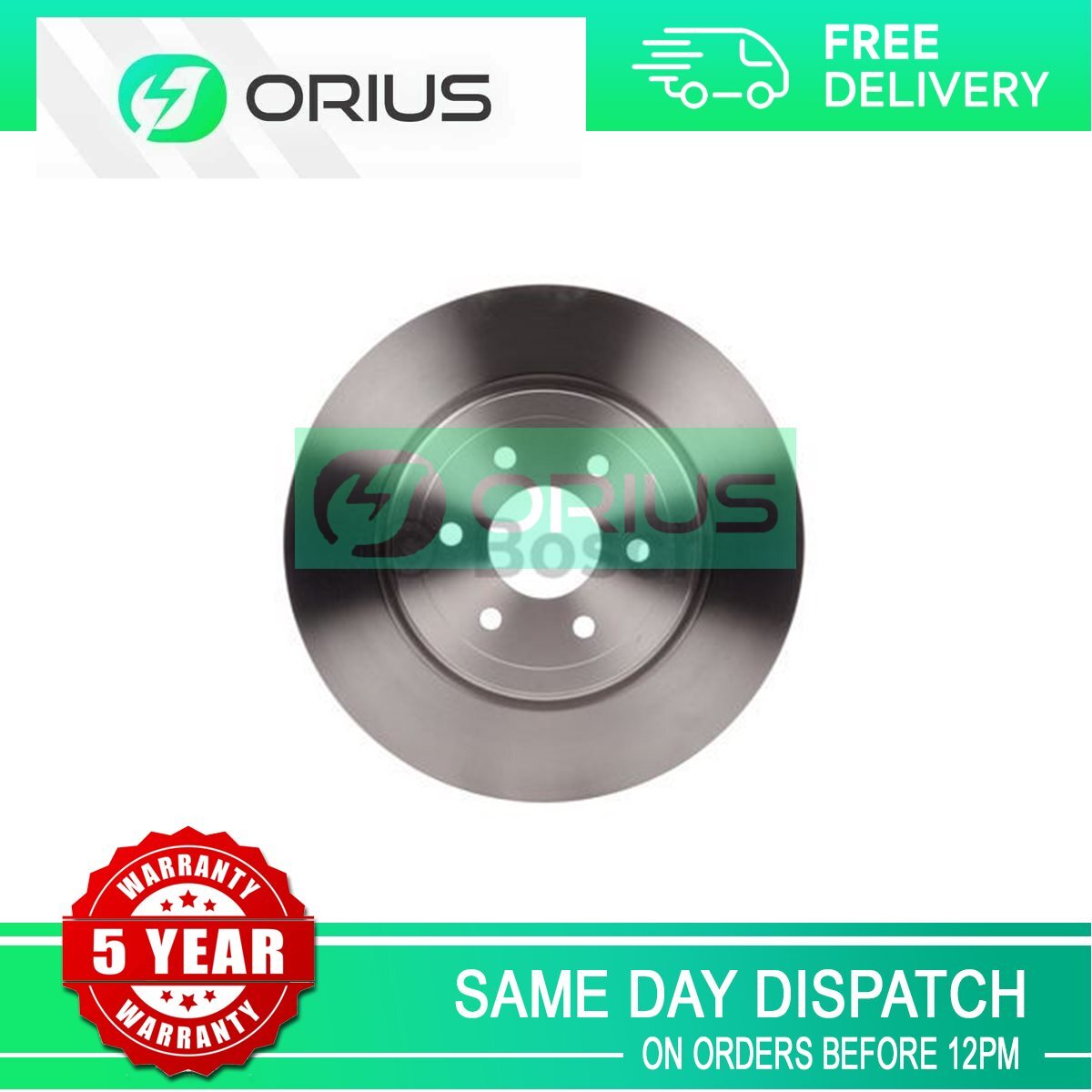 Brake Disc Front Orius Fits Nissan Navara Pathfinder 2.5 dCi 3.0 4.0