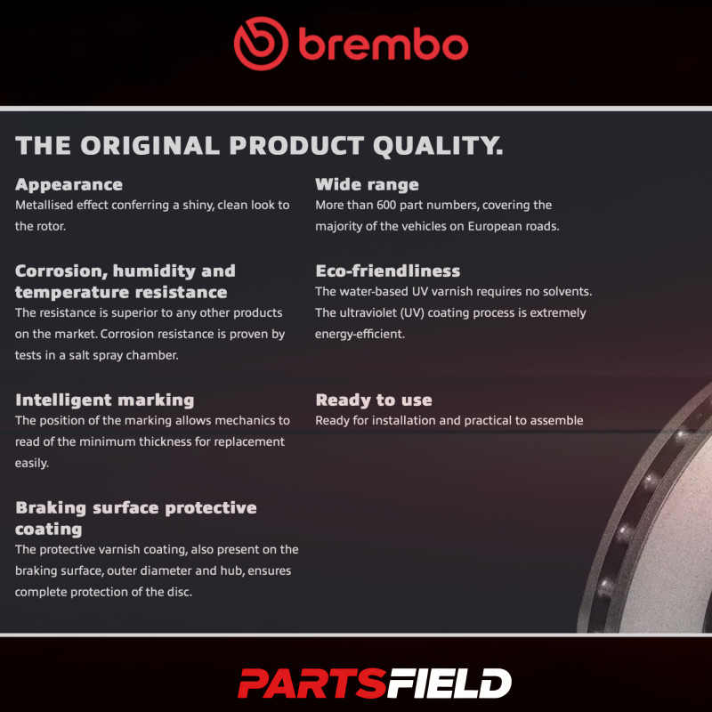 Full Set Brembo Disc Rotors+KDH Brake Pads for VW Caddy SAB SAJ 2004-2020